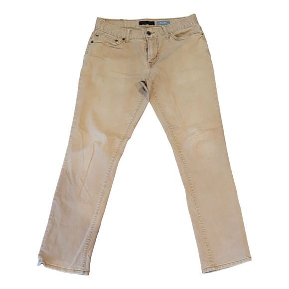 American Eagle Mens Khaki Pants 29x32 Original Straight Fit 100% Cotton Tan - Picture 1 of 7